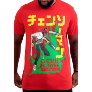 CAMISETA CHAINSAWMAN VERMELHO