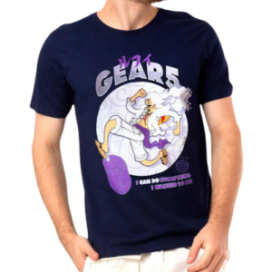 CAMISETA ONE PIECE GEAR 5 GOMU AZUL MARINHO