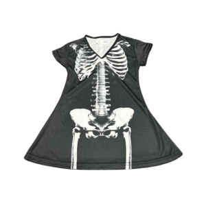 FANTASIA VESTIDO ESQUELETO INFANTIL