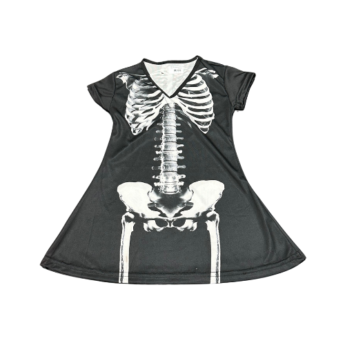 FANTASIA VESTIDO ESQUELETO INFANTIL