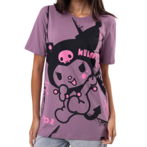 CAMISETA JUVENIL KUROMI - ROXO