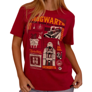 CAMISETA JUVENIL HARRY POTTER - VINHO