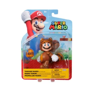 BONECO ARTICULADO SUPER MARIO TANOOKI