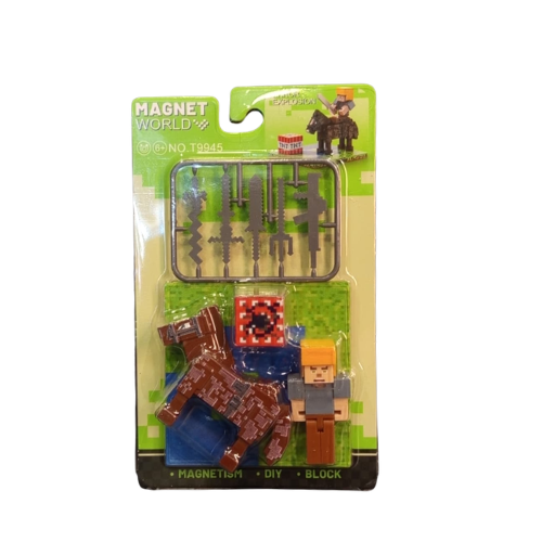 KIT FIGURE MAGNÉTICO MINECRAFT - ERROR EXPLOSION