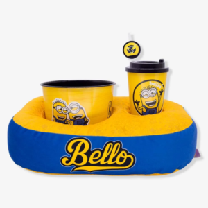 KIT ALMOFADA PIPOCA INFANTIL PLUSH FIBRA MINIONS