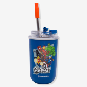 COPO NEO C/CANUDO 500ML AVENGERS