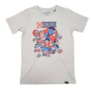 CAMISETA JUVENIL ONE PIECE REUNIDO - AREIA