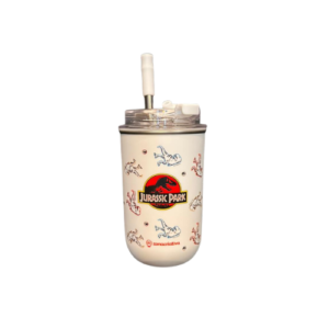COPO NEO C/CANUDO 300ML JURASSIC PARK