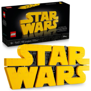 LOGOTIPO STAR WARS CONSTRUIDO COM PECAS