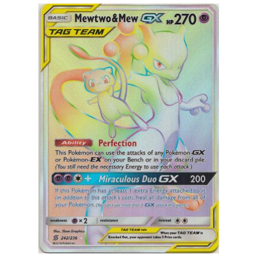 MEWTWO E MEW GX (242/236)