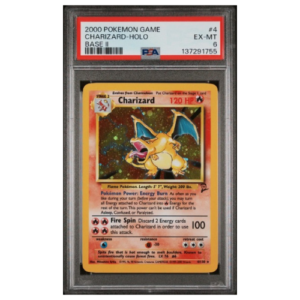 CHARIZARD-HOLO BASE SET 2 - PSA 6