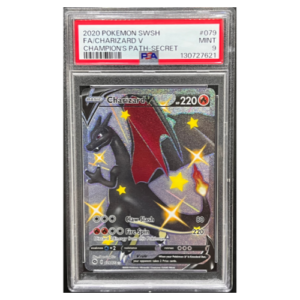 FA/CHARIZARD V CHAMPIONS'S PATCH-SECRET PSA 9