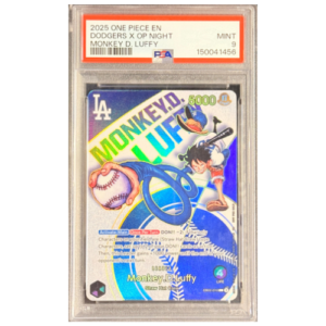 DODGERS X OP NIGHT MONKEY D. LUFFY PSA 9