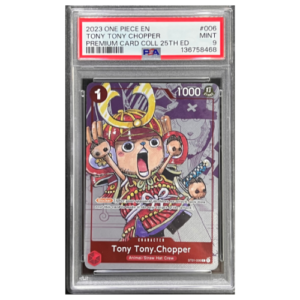 TONY TONY CHOPPER PREMIUM CARD COLL 25TH ED PSA 9