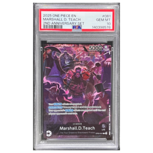 MARSHALL D. TEACH 2ND ANNIVERSARY SET PSA 10