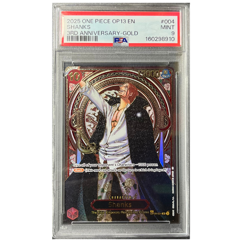 SHANKS 3RD ANNIVERSARY-GOLD PSA 9