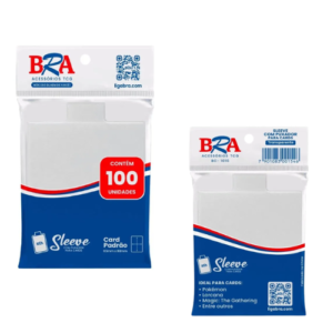 SLEEVE COM PUXADOR PARA CARDS BRA - 100 UNIDADES