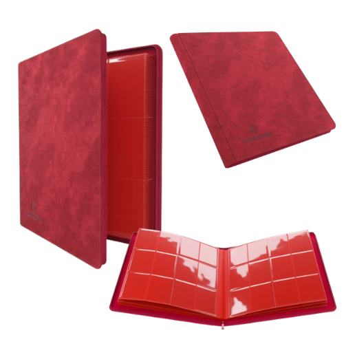 GAMEGENIC: ZIP-UP ALBUM 24 POCKET - VERMELHO