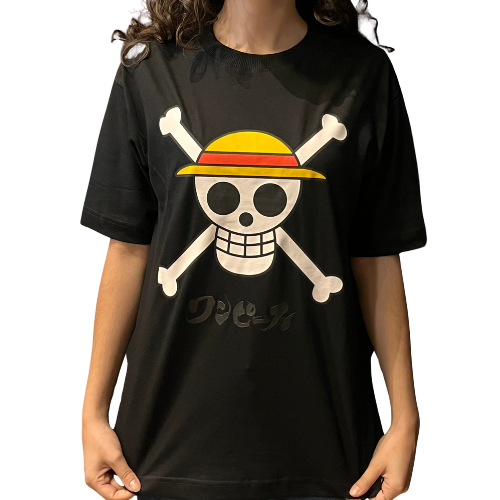 CAMISETA JUVENIL ONE PIECE - PRETO