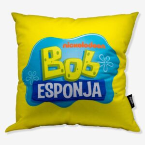 ALMOFADA FIBRA VELUDO 40X40CM BOB ESPONJA TURMA