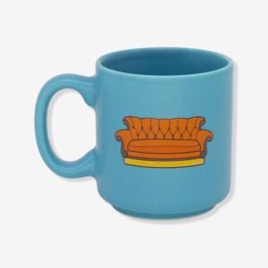 CANECA MINI TINA 100ML FRIENDS SOFA LARANJA