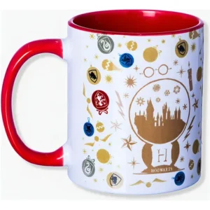CANECA POP 350ML VERMELHA HOGWARTS NATAL