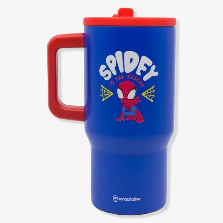 CANECA TUMBLER C/CANUDO 650ML SPIDER MAN